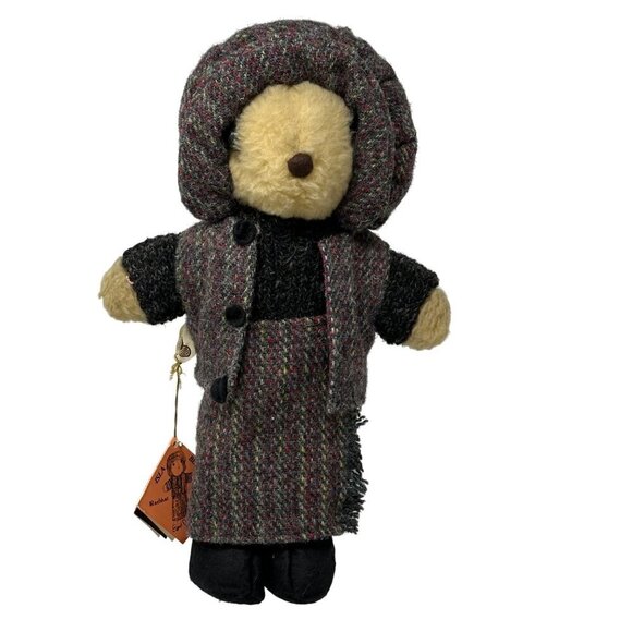 Raebhat Originals Other - Raebhat Originals Isla Bear 13in Harris Tweed Doll Scotland Collectible Vtg 1982